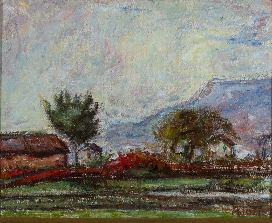 Paesaggio con casolare